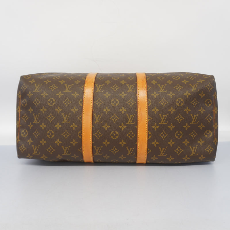 Auth Louis Vuitton Monogram Keepol 50 M41426 MenWomenUnisex Boston BagHandbag