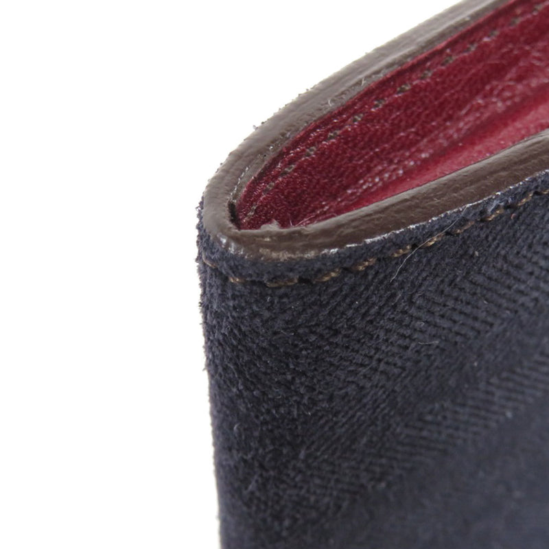 Cartier motif coin case leather canvas mens