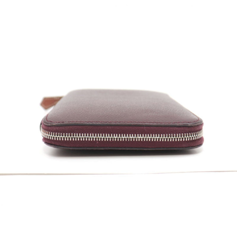 Hermes 2017 Azap Long Silk In Leather Wallet Ladies Bordeaux Leysin Vaux Epson A Engraved