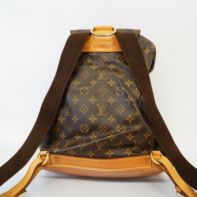 Auth Louis Vuitton Monogram Montsouris GM M51135 Womens Backpack
