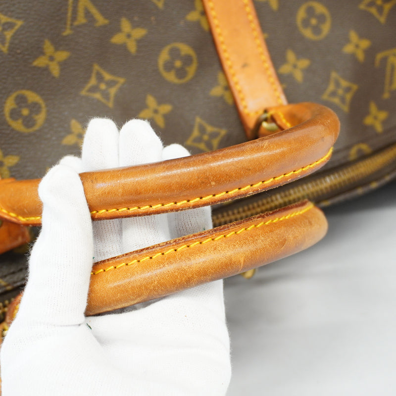 Auth Louis Vuitton Boston Bag Monogram Keepall Bandolier 60 M41412 Unisex