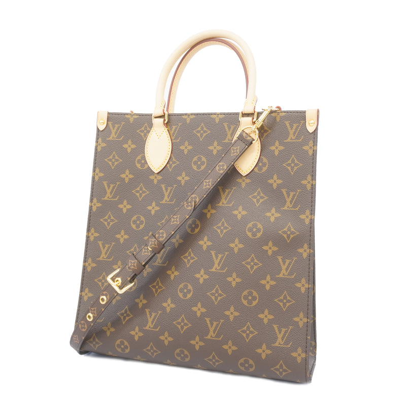 Auth Louis Vuitton Monogram Sack Plastic PM M45848 Womens HandbagShoulder BagTote Bag