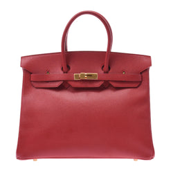 Hermes Birkin 35 Rouge Vif Unisex Kushbel handbag