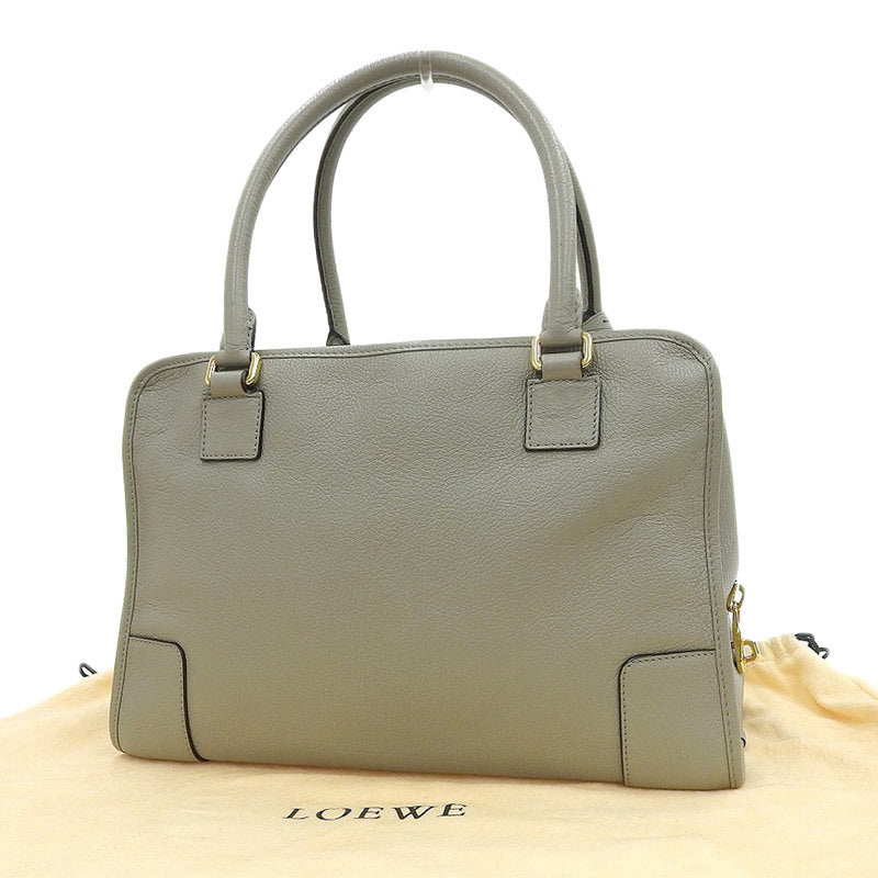 Loewe Amazona Amazona 36 Womens Leather HandbagShoulder Bag Gray