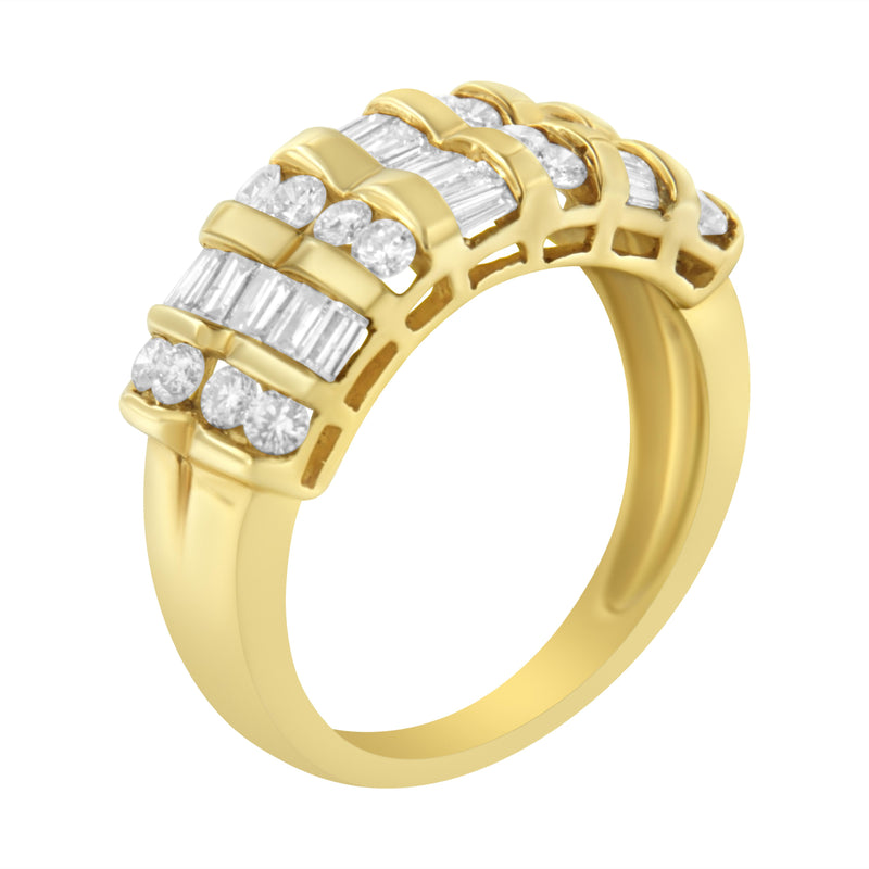 14kt Yellow Gold 1 ct TDW Diamond Band Ring (H-ISI1-SI2)
