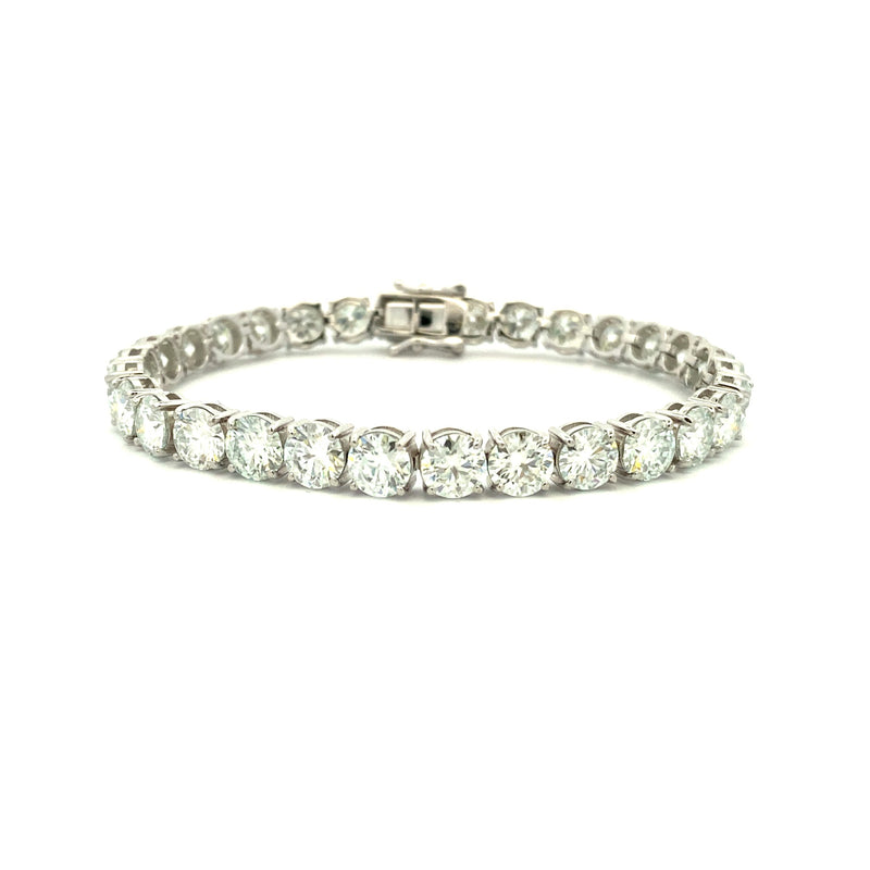 24.00ct Moissanite Tennis Bracelet Sterling Silver