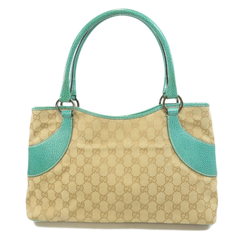 Gucci 113015 GG Tote Bag Canvas / Leather Womens GUCCI