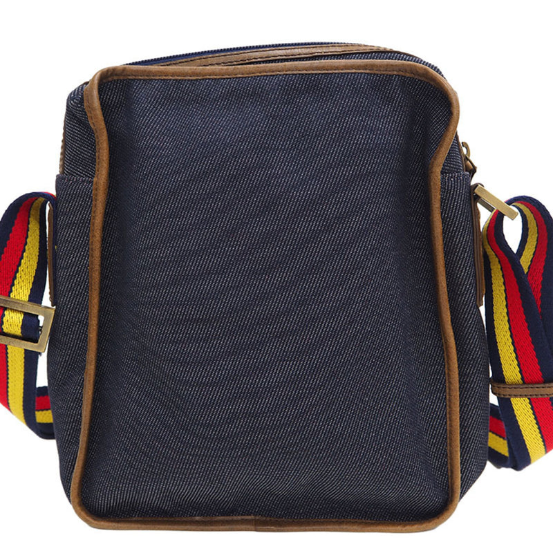 FENDI Fendi denim shoulder bag 7VA152 navy