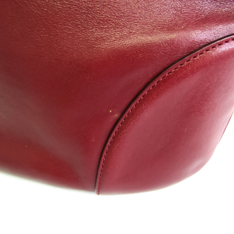 Salvatore Ferragamo Gancini Women's Leather Handbag Bordeaux