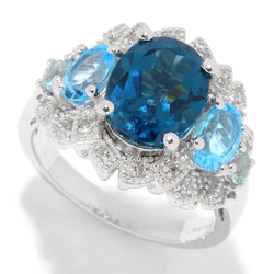 Brand New London Blue Topaz Ring