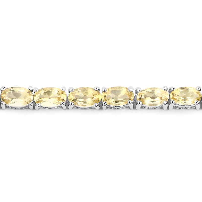 14.40 Carat Genuine Citrine .925 Sterling Silver Bracelet