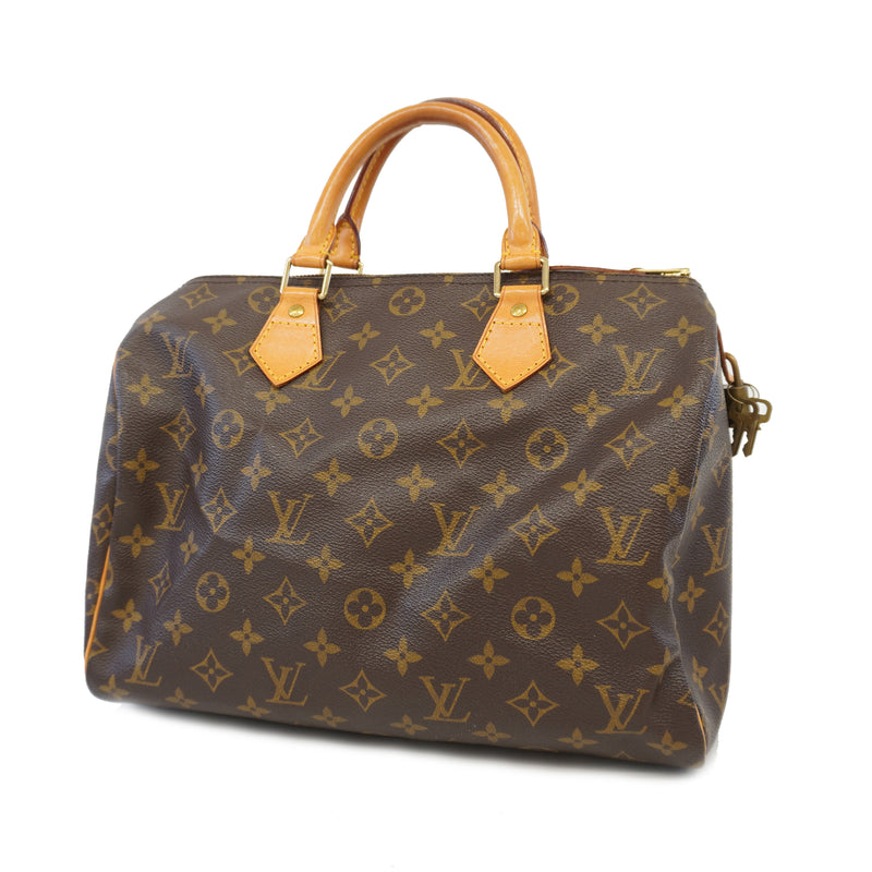 Auth Louis Vuitton Monogram Speedy 30 M41108 Womens Handbag