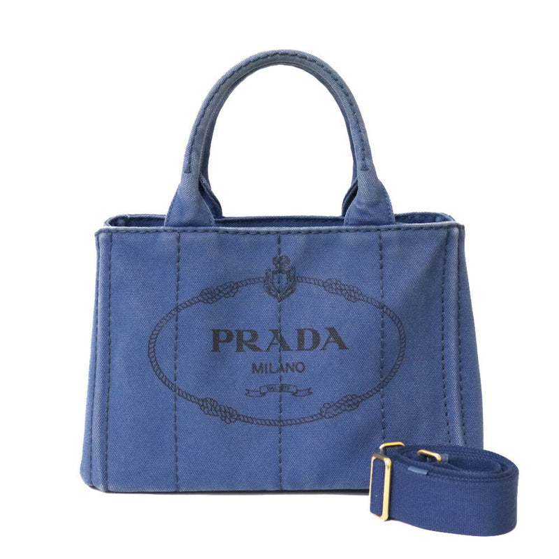 Prada Shoulder Bag Handbag Kanapatoto SS Ladies Canvas