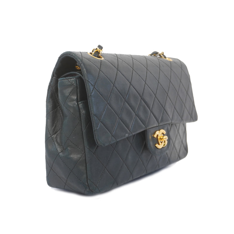 Auth Chanel Matelasse W Flap W Chain Shoulder Bag Womens Leather Shoulder Bag