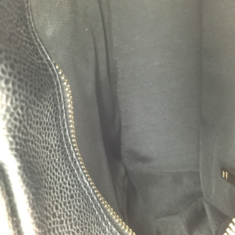 Chanel Handbag Matrasse Mini Boston Coco Mark Caviar Skin Black Ladies CHANEL K11221864