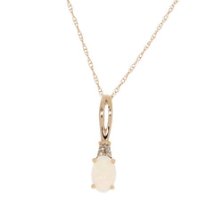 .02ct Opal Diamond Fashion Pendants 14KT Rose Gold