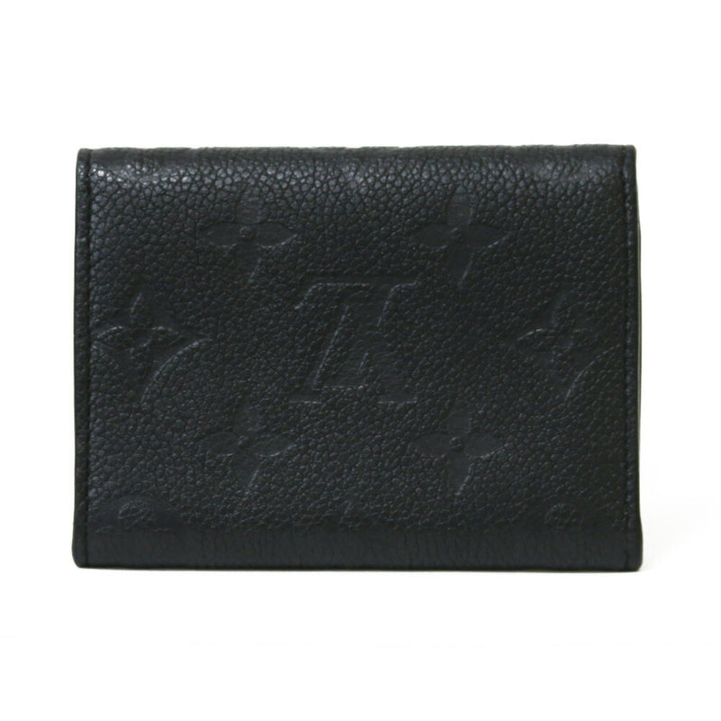 LOUIS VUITTON Louis Vuitton Card Case Monogram Amplant Initials Amberop Cult de Visit M58456 Black Ladies