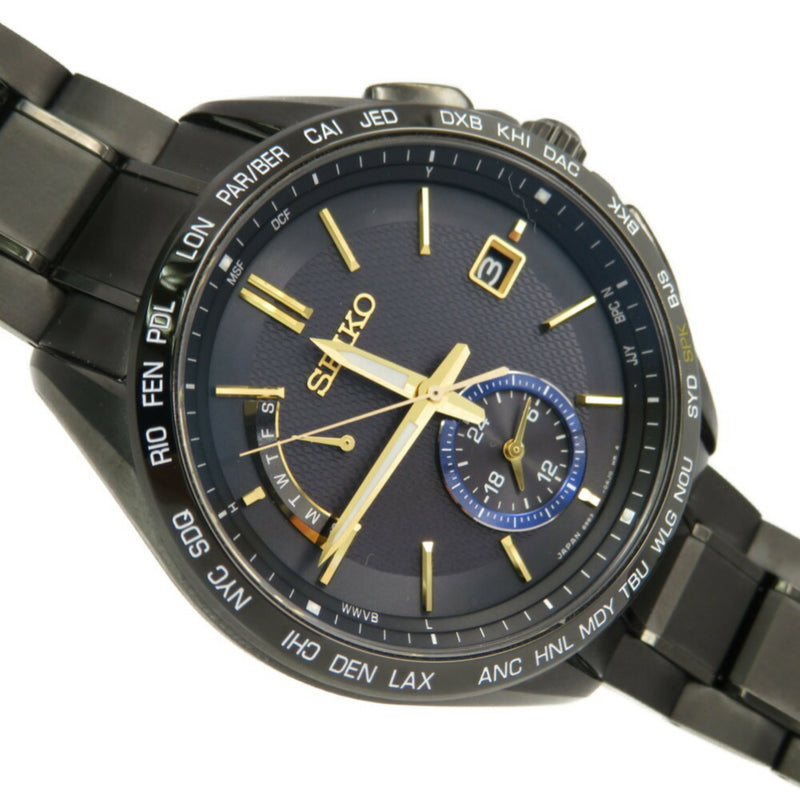 Seiko Brights Shohei Otani Model Limited 1100 SAGA257 / 8B63-0AM0 Solar Radio Wrist Watch Titanium Black
